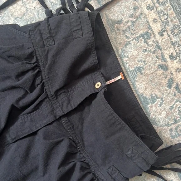 BLACK Free People All I Need Pants sz Large - Picture 4 of 8